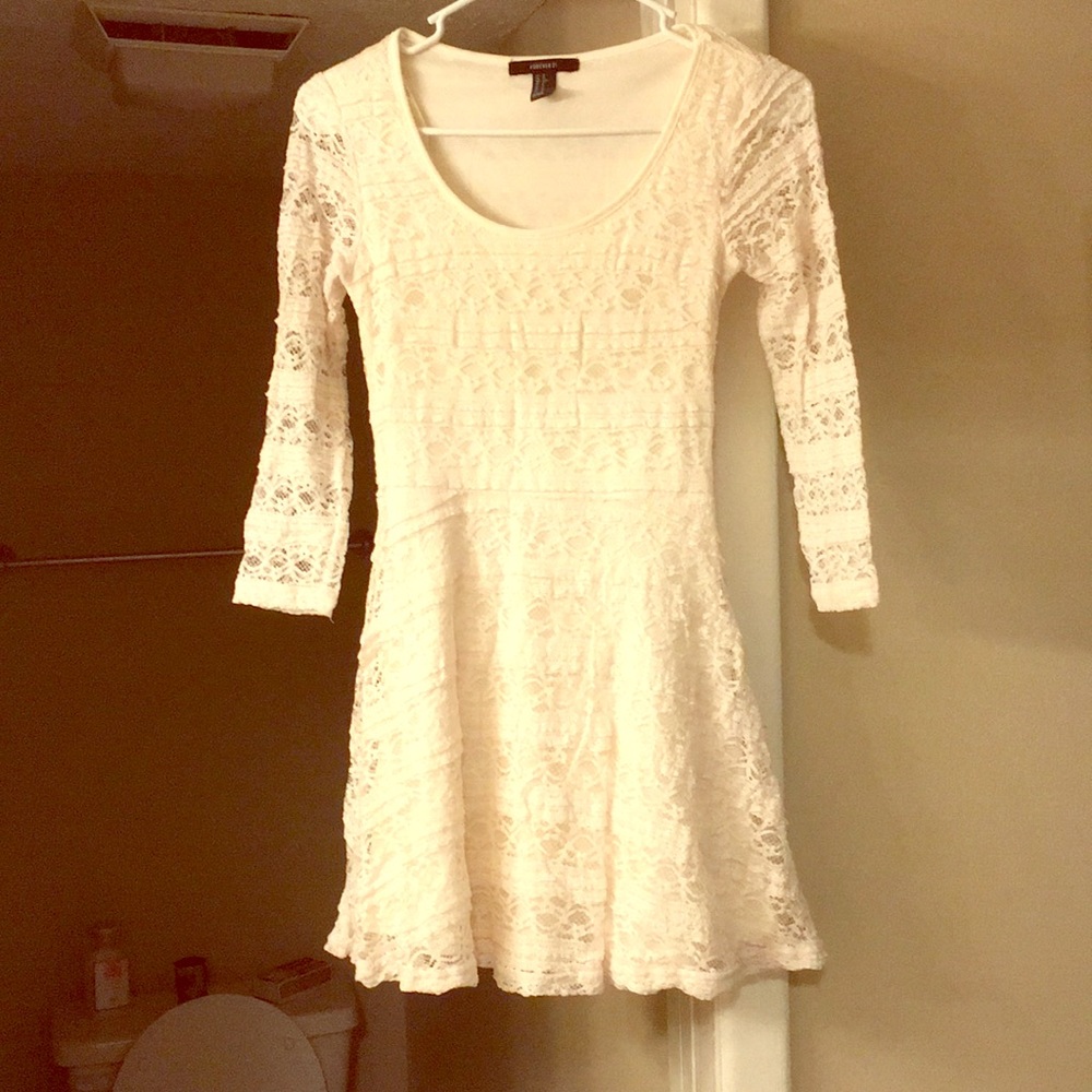 White lace dress